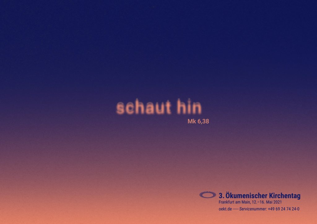 Kampagnenmotiv für Ökumenischen Kirchentag