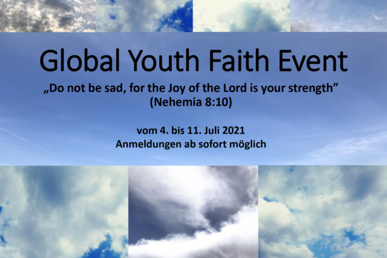 Global Yout Faith Event 4.-11.7.2021