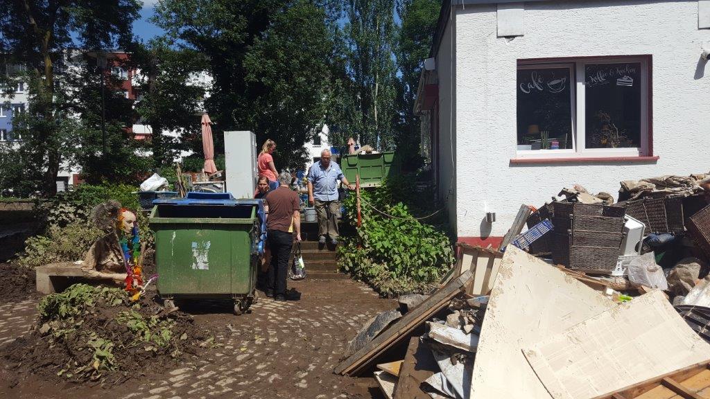 Solidarität mit Flutopfern